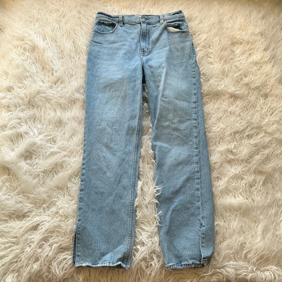 Abercrombie & Fitch Denim - Abercrombie The 90s Straight Ultra High Rise Jeans